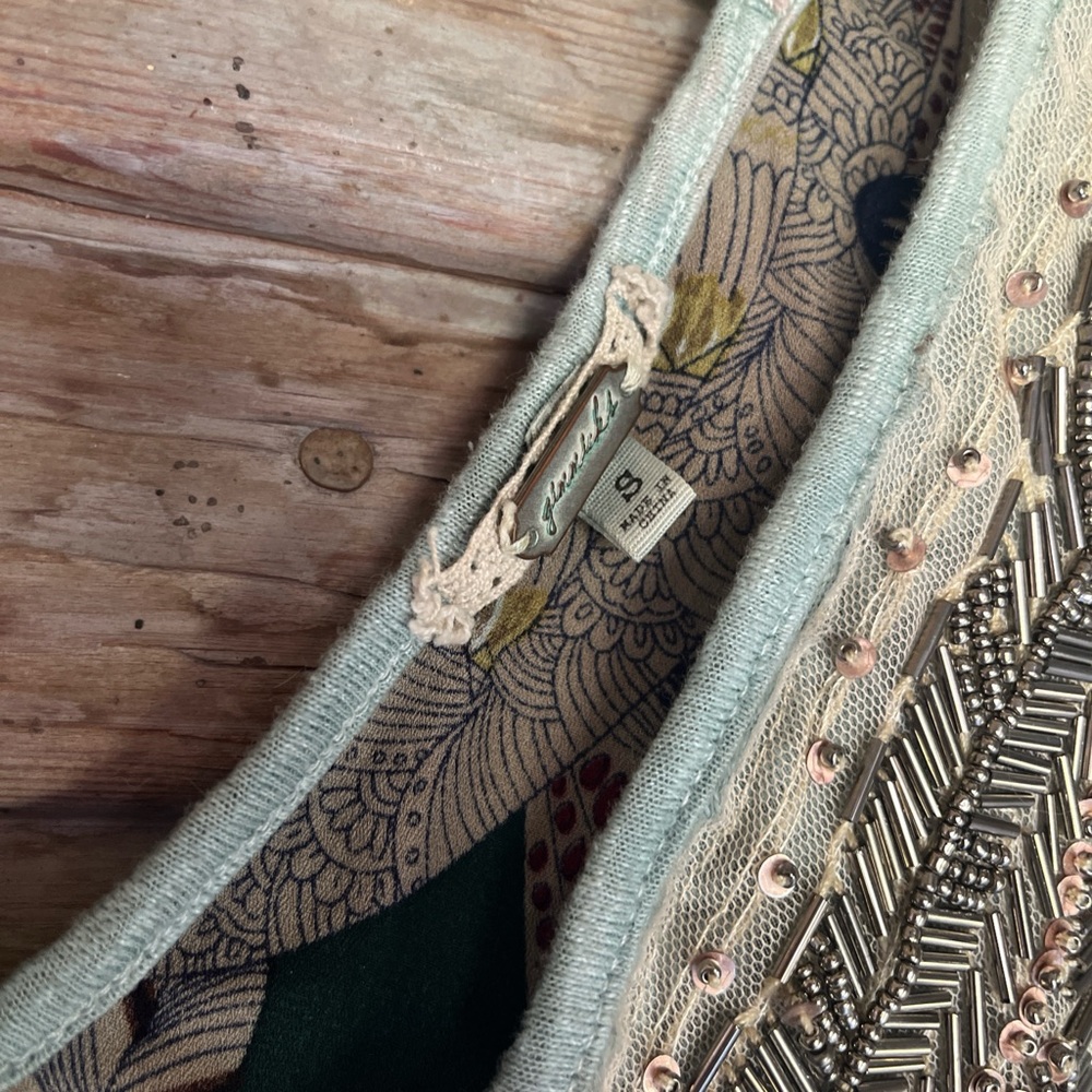 Boho Embellished Sleeveless Dress or top - Picture 3 of 5